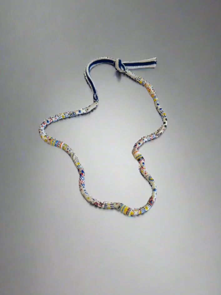 White Krobo, Cashmere Necklace