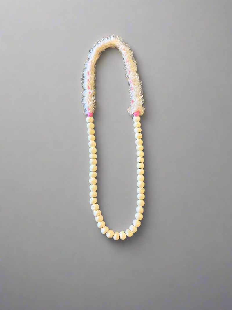 Bone and Crochet Necklace