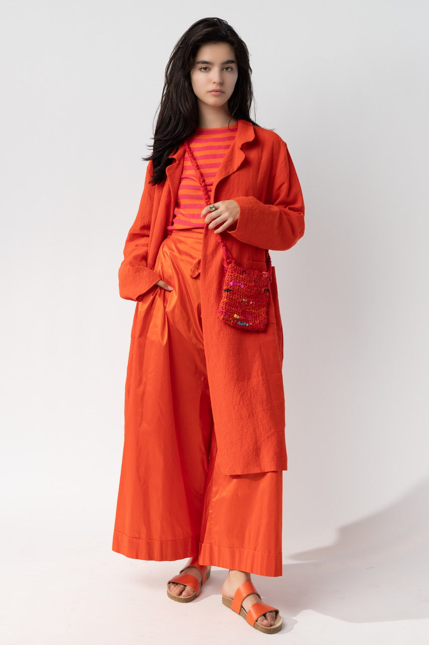 Mid Length Linen Coat