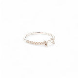 Ileana Makri 18K White Gold Diamond Baguette Thread Ring