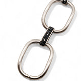 Ileana Makri Strong Link Bracelet with Black Diamonds