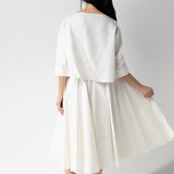 Louiza Babouyan Linen Top with Bracelet Sleeves