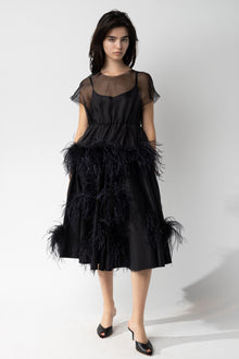 Skirt with Feathers