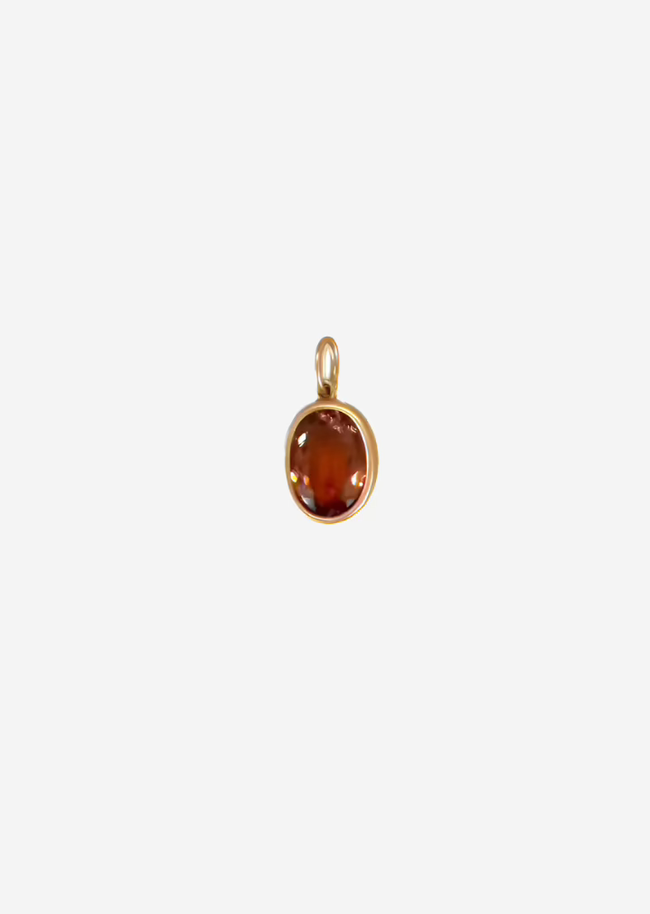 One of a Kind 18K Rose Gold Pendant Set with Tourmaline
