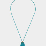 Irene Neuwirth 18K Yellow Gold Turquoise Tassel 34" Necklace