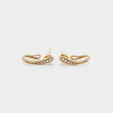 Fernando Jorge 18K Yellow Gold Fluid Diamond Earrings