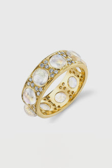18K Rainbow Moonstone Ring