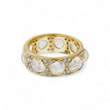 Irene Neuwirth Rainbow Moonstone and Diamond Ring