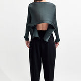 Issey Miyake Paneled Pleats Cardigan