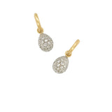 Front view of 18K WG YG Earring on white background, with no model shown.