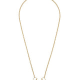 Front view of 18k YG 16" Neckalce on white background, with no model shown.