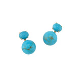 Front view of Gumball 18K YG Earrings on white background, with no model shown.