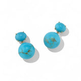 Irene Neuwirth Gumball Earrings with Kingman Turquoise