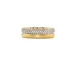 Front view of Heroic 18K YG WG Ring on white background, with no model shown.