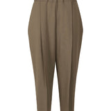 Front view of khaki campagne pants on white background, with no model shown.