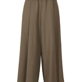 Front view of khaki campagne pants on white background, with no model shown.