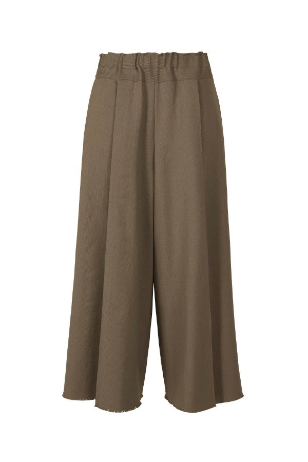 Front view of khaki campagne pants on white background, with no model shown.