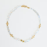 Flat Rainbow Moonstone Necklace