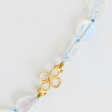Flat Rainbow Moonstone Necklace