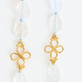 Flat Rainbow Moonstone Necklace