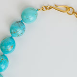 Darlene De Sedle 22" Large Turquoise Bead Necklace