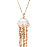 Jellyfish Pearl Pendant with Diamonds