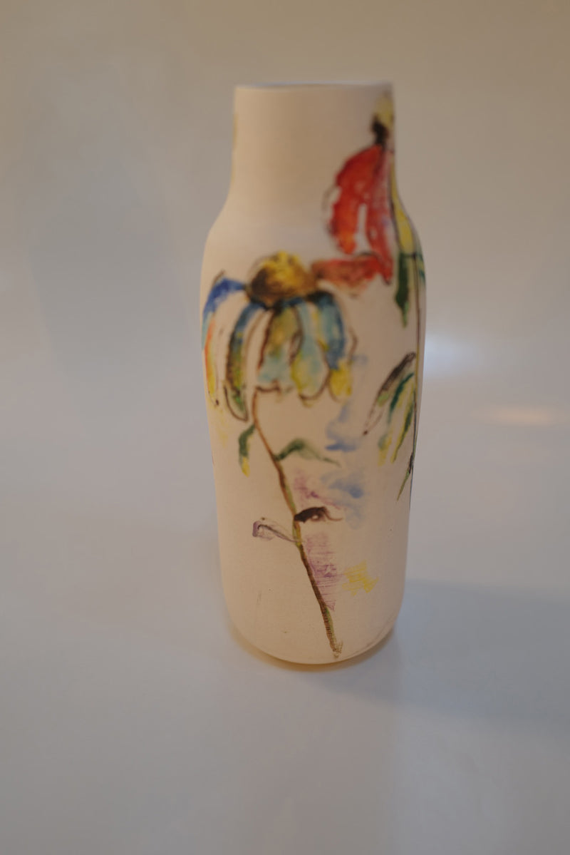 Colorful Daisy Vase