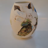 Judy Ross White Floral Vase