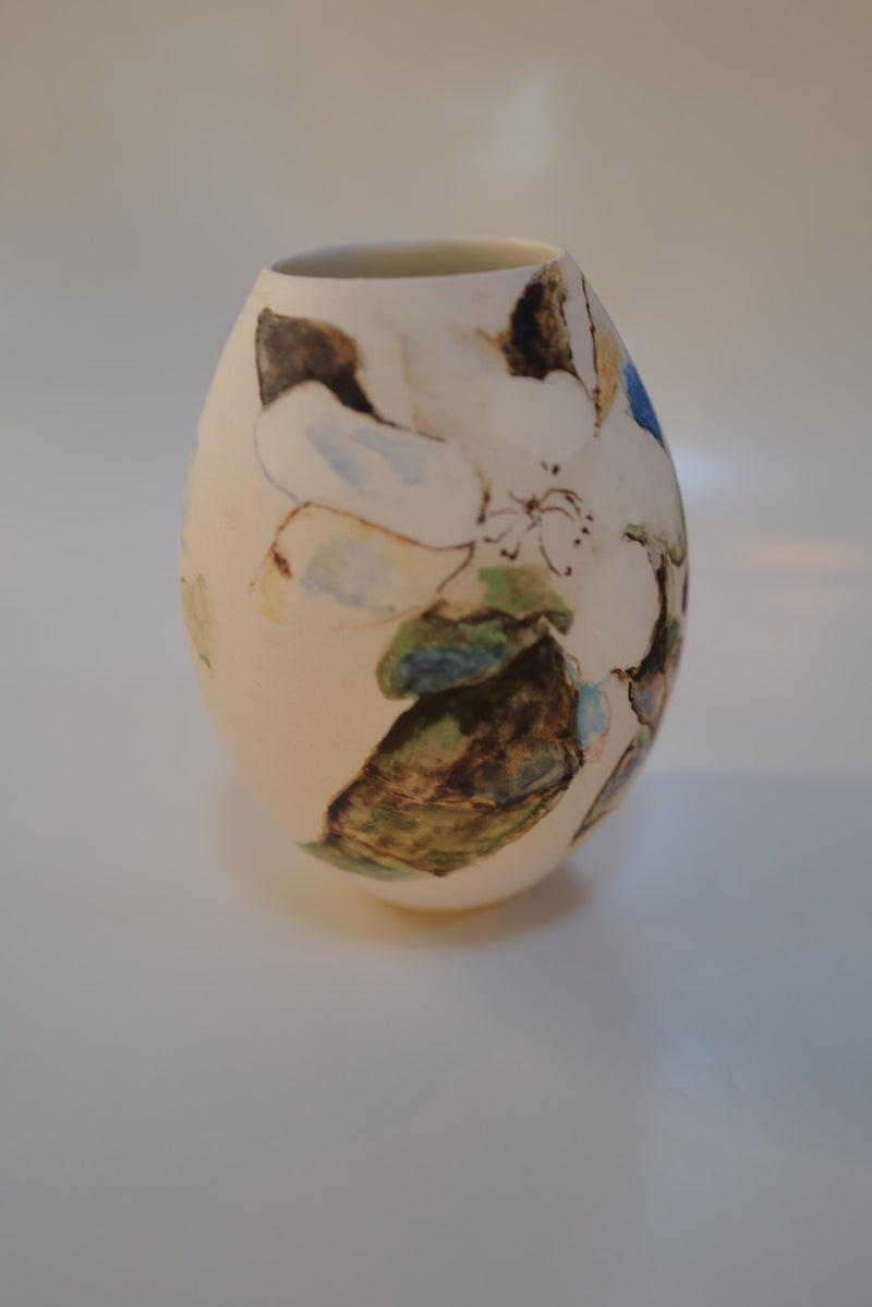 White Floral Vase