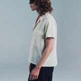 SS OPEN COLLAR SHIRT | YELLOW STRIPE