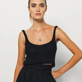 Louiza Babouryan Cotton Knit Cami