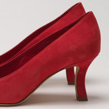 Manolo Blahnik Moiralo Suede Square Cut Pump