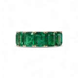 Coady Cuhla 18K Yellow Gold Jumbo Emerald Eternity Band