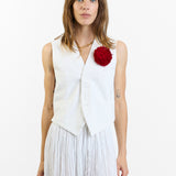 A Touch of Red Gilet