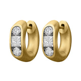 SHOLA BRANSON Small Keystone Diamond Huggies