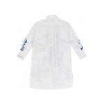 Back view of white k-shirt on white background, with no model shown.