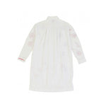 Back view of white mythic map k-shirt on white background, with no model shown.