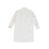 Back view of white mythic map k-shirt on white background, with no model shown.