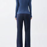 Browning Knit Sweater in Light Blue Denim Cashmere Silk