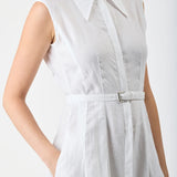 Gabriela Hearst Durand Pleated Shirtdress