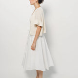 Ruffle Sleeve Cardigan XS / Cream