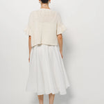 Ruffle Sleeve Cardigan XS / Cream