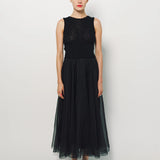Louiza Babouryan Organza Dress XS / Black