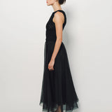 Louiza Babouryan Organza Dress XS / Black