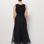 Louiza Babouryan Organza Dress XS / Black