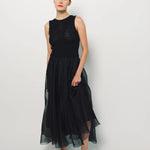 Louiza Babouryan Organza Dress XS / Black