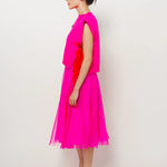 Louiza Babouryan Merino Top With Ties M / Pink