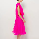 Louiza Babouryan Merino Top With Ties M / Pink