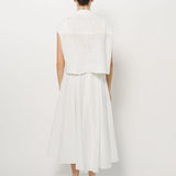 Louiza Babouryan Cotton Knit Cover Up XS / White