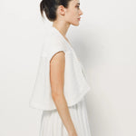 Louiza Babouryan Cotton Knit Cover Up XS / White